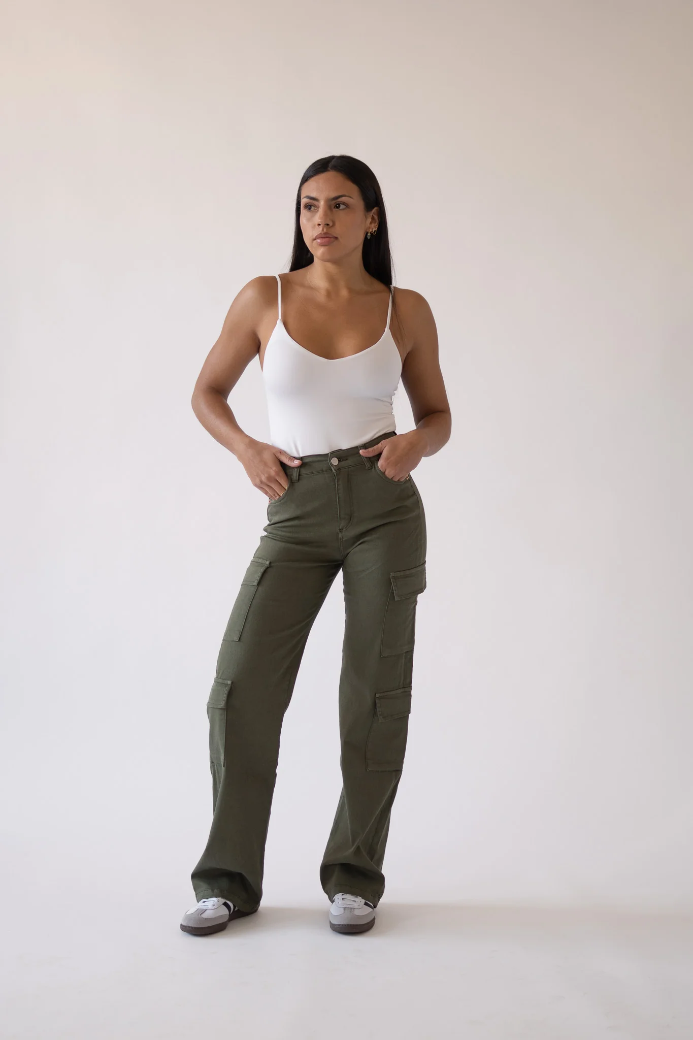 CARGO HIGH RISE - KHAKI